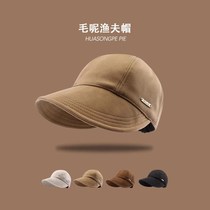 Japanese autumn and winter hat Zhao Ruth with the same amount of hair fishing cap sun protection and warm fashion hat mens wave