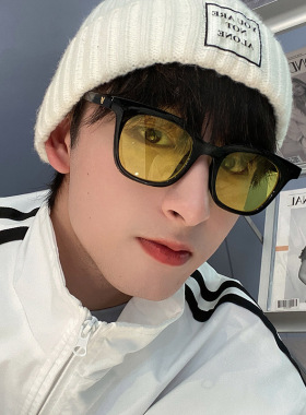 红色蓝色绿色权志龙近视太阳镜