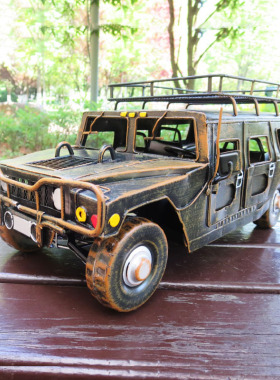 大号仿真悍马汽车军事模型 金属工艺品档家居摆件美式 男生礼物