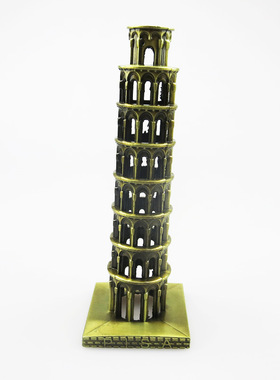 意大利比萨斜塔模型 复古家居工艺品摆件欧式风格 旅游纪念品礼物