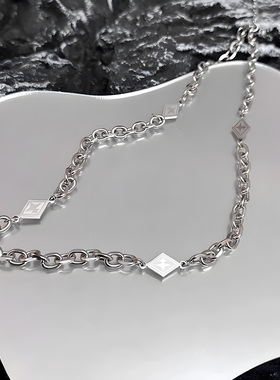 王嘉尔同款芒星项链男款潮流钛钢锁骨链配饰链子男女生卫衣链礼物