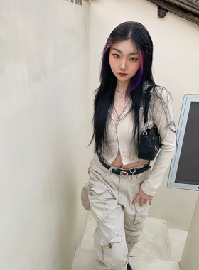 Gallery情侣ins复古红色爱心皮带
