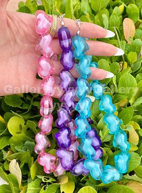 gallery亚克力蹦迪靓丽千禧项链