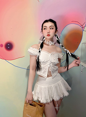 Gallery鱼线法式复古花朵颈链