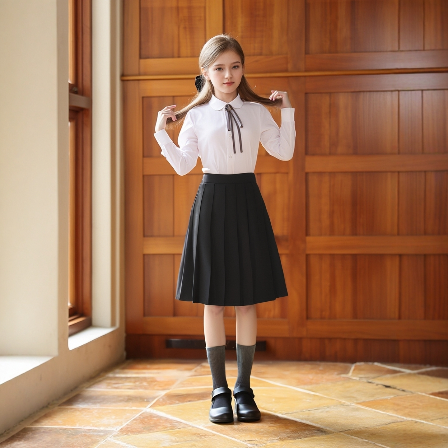 中小学生校服jk裙纯色校供百褶裙高腰黑色藏青色日系演出半身裙子,淘宝优惠券,粉丝福利购,淘宝优惠卷