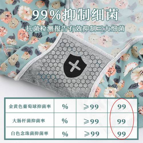 内裤女牛奶丝滑冰丝无痕高腰透气速干印花女士包臀盖肚脐胖MM短裤 - 图2