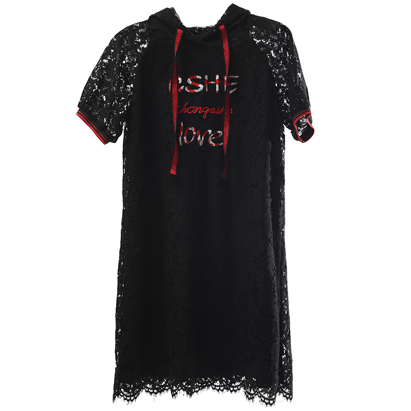 千细change she2020新款蕾丝连衣裙 changeshe连衣裙