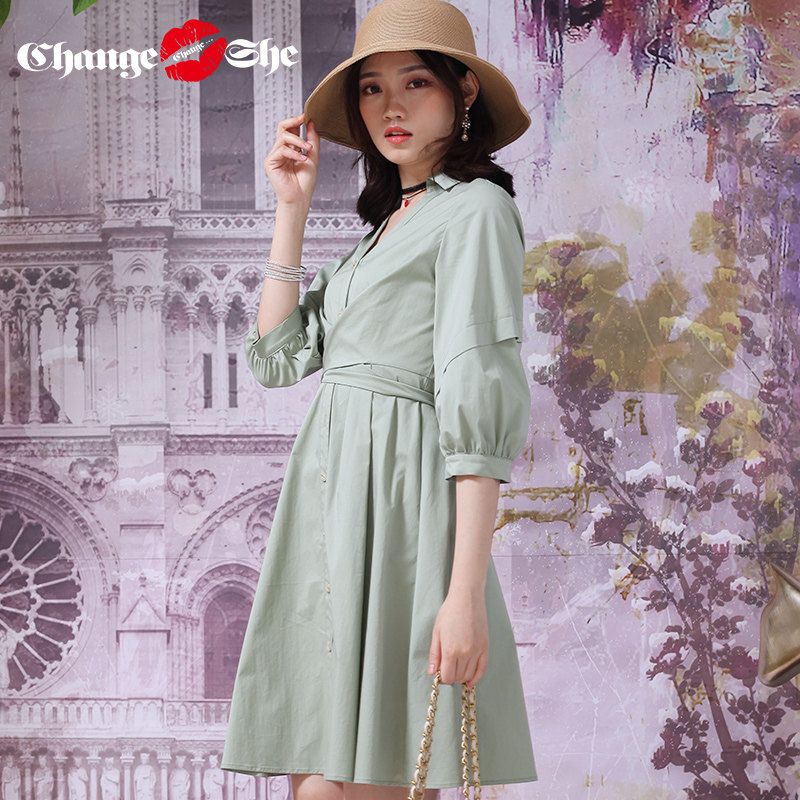 change she千细2020春季新款连衣裙 changeshe连衣裙