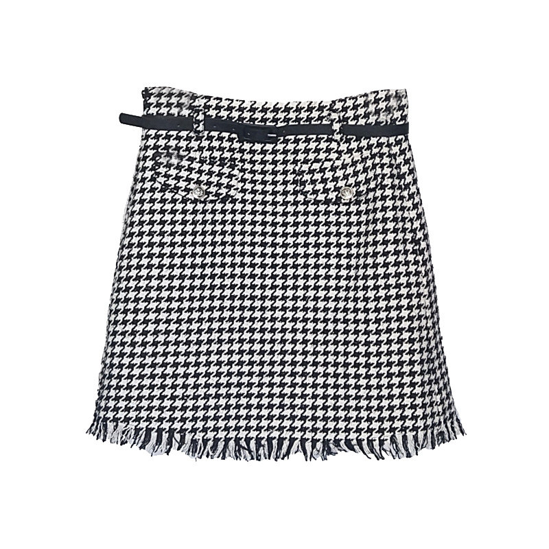 change she千细2020新款格纹短裙 changeshe半身裙