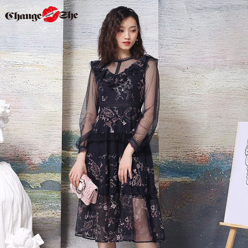 change she千细2020新款初秋连衣裙 changeshe连衣裙