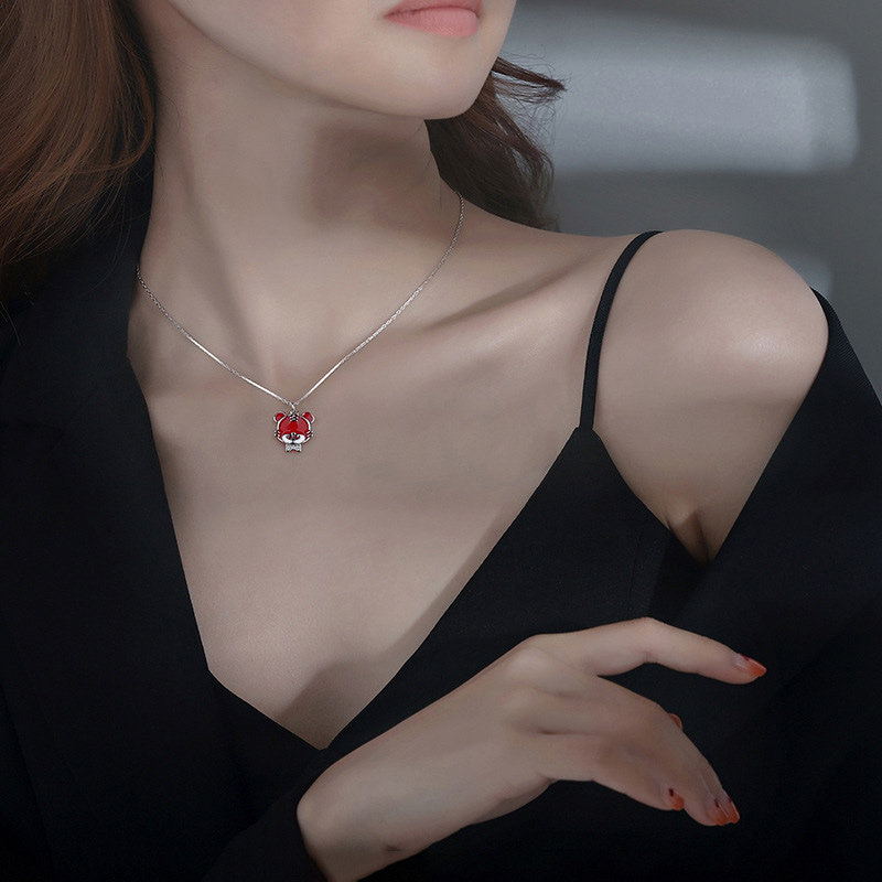 999女2022年新款本命年虎纯银项链 zabrina项链