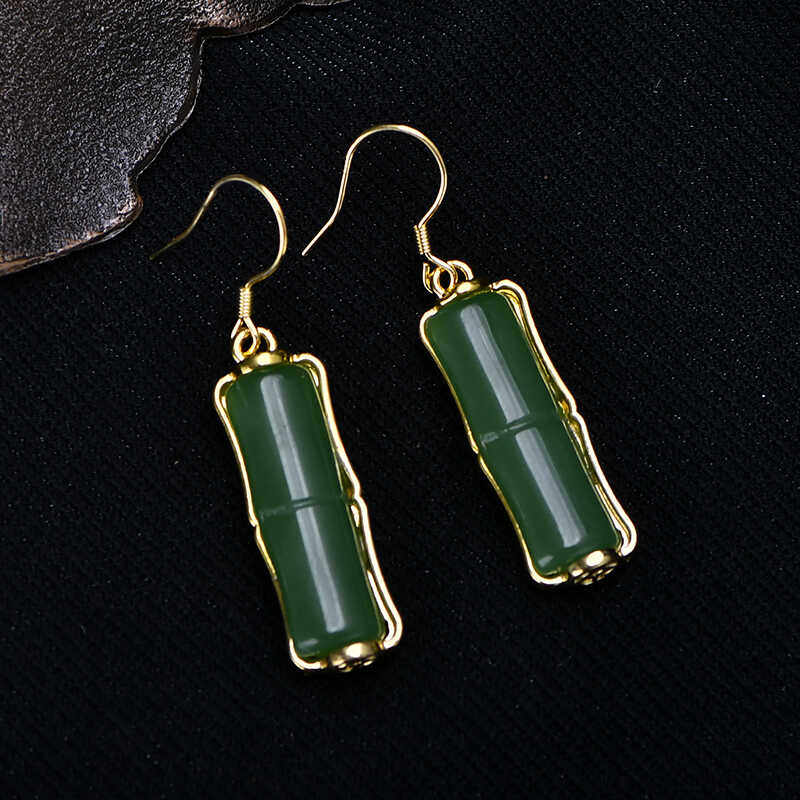 节节高升竹节银耳环女宫廷汉服旗袍百搭新中式轻奢设计高级感耳饰,淘宝优惠券,粉丝福利购,淘宝优惠卷