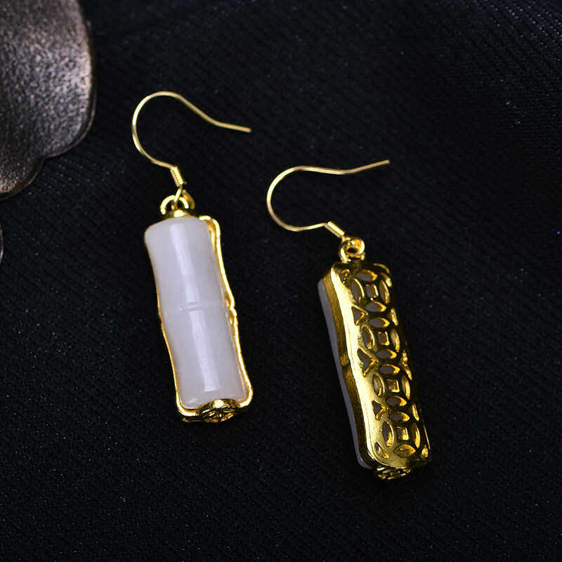 节节高升竹节银耳环女宫廷汉服旗袍百搭新中式轻奢设计高级感耳饰,淘宝优惠券,粉丝福利购,淘宝优惠卷