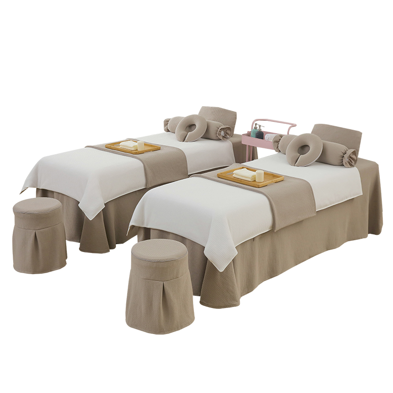 高品质美容院床单四件套针织棉按摩床罩四季通用高档床上用品定制