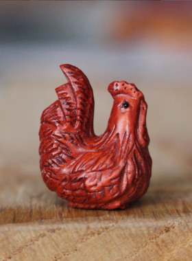 项链桃木红色桃木吊坠