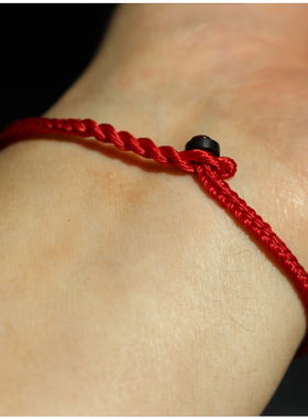 超细红绳手链绿色十二生肖三合六合蛇鼠牛虎兔马龙羊猴鸡狗猪绿