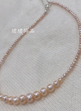 新品特价术后甲状腺遮疤痕项链饰品女款锁骨天然珍珠微瑕防过敏