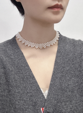 甲状腺遮挡疤痕天然淡水珍珠新品