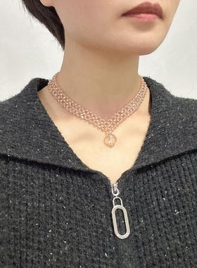 甲状腺术后遮挡疤痕珠多层项链