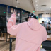 Ins siêu lửa áo len nam trùm đầu rộng kích thước lớn cặp vợ chồng sinh viên giản dị hoodies xu hướng dài tay áo khoác nam quần áo - Áo len áo hoodie xám Áo len