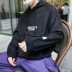 Ins siêu lửa áo len nam trùm đầu rộng kích thước lớn cặp vợ chồng sinh viên giản dị hoodies xu hướng dài tay áo khoác nam quần áo - Áo len