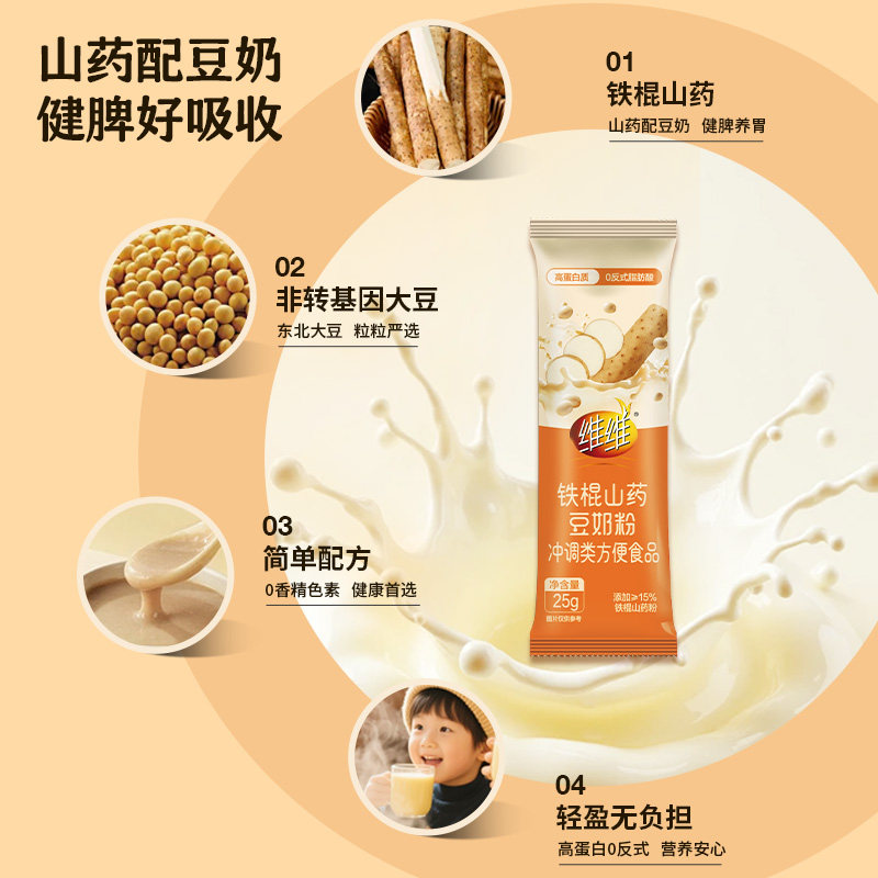 【渠道专享】维维新品食养风味豆奶粉16条养生营养早餐即食代餐