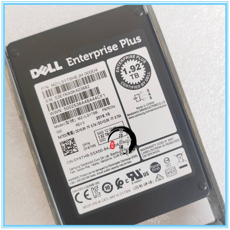 Dell/戴尔 1.92TB 12Gbps 2.5 SSD SAS SC康贝存储固态硬盘0Y4TH9 - 图0