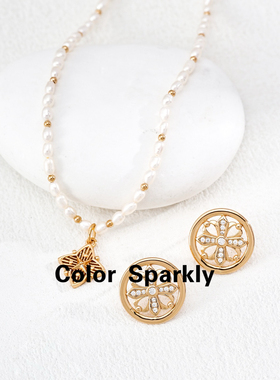 轻奢小众925银镀金珍珠锁骨链