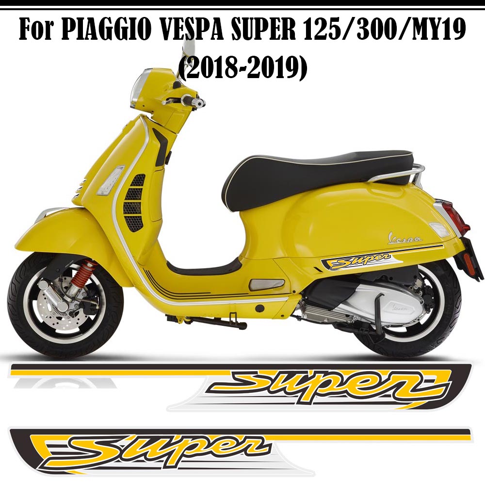 适用于比亚乔VESPA GTS SUPER 125/300/MY19车身外壳装饰覆膜贴纸 - 图0