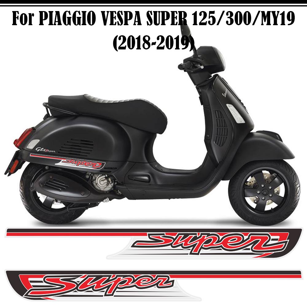 适用于比亚乔VESPA GTS SUPER 125/300/MY19车身外壳装饰覆膜贴纸 - 图2