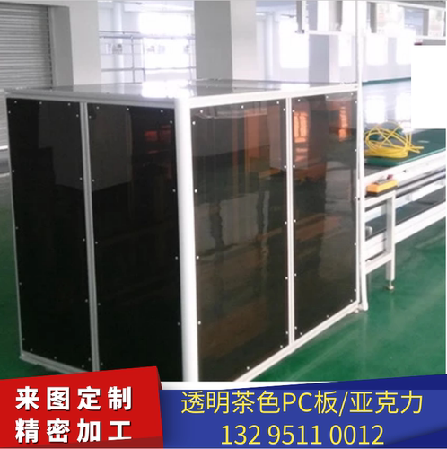 茶色PC板高透明耐力板 黑色加工定制 灰色半透明PC板阻燃耐高温 - 图2