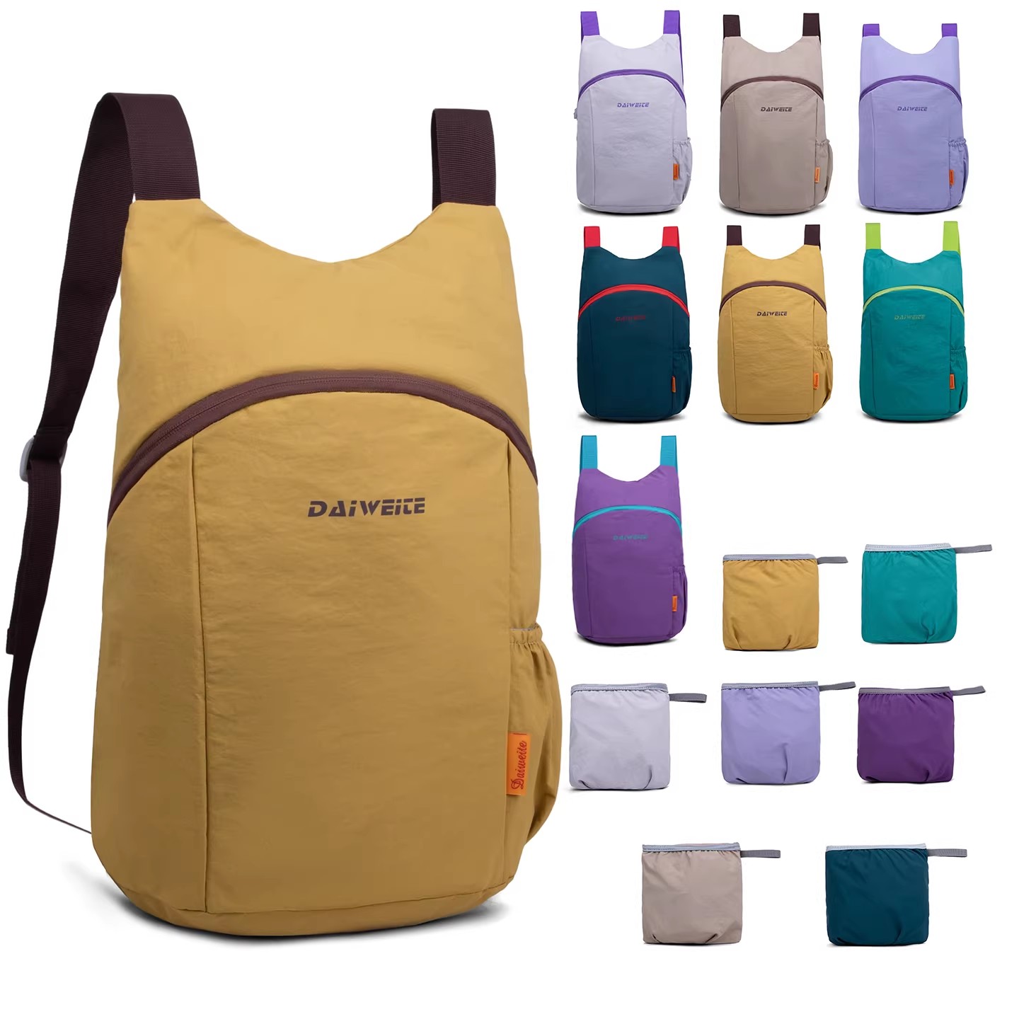 Outdoor waterproof lightweight foldable backpack
