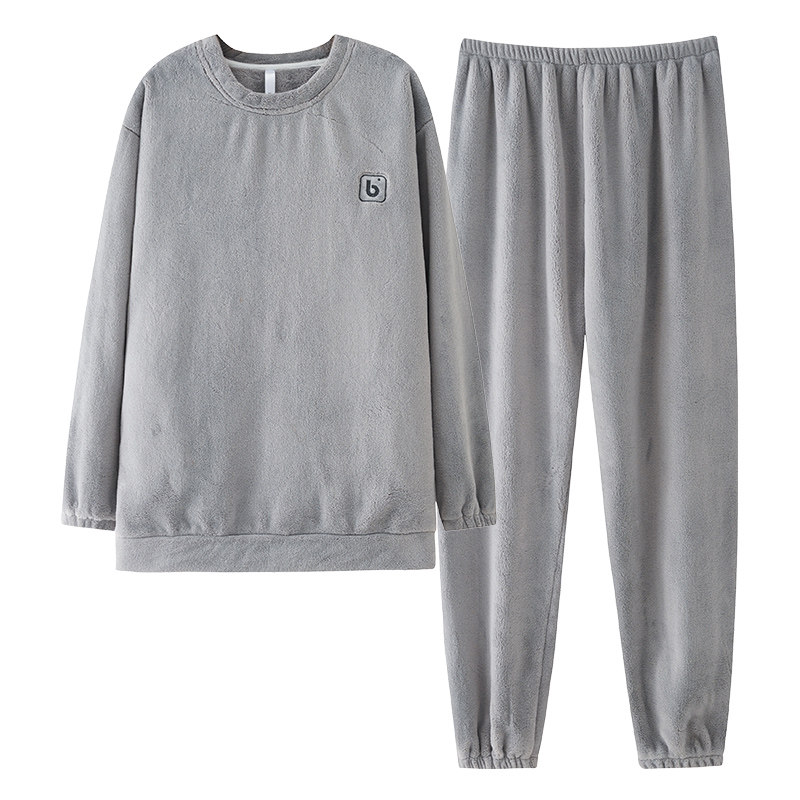 2025年新款保暖睡衣冬季男款法兰绒加厚加绒男士珊瑚绒家居服套装,淘宝优惠券,粉丝福利购,淘宝优惠卷