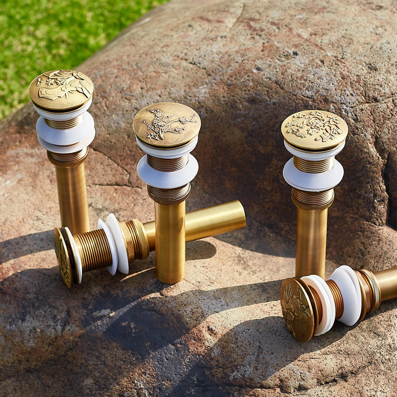 仿古加长螺纹下水器加厚台面超长排水大理石石头盆砖砌洗手池下水,淘宝优惠券,粉丝福利购,淘宝优惠卷