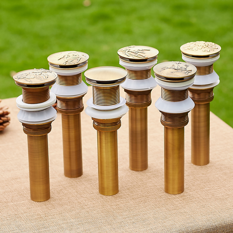 仿古加长螺纹下水器加厚台面超长排水大理石石头盆砖砌洗手池下水,淘宝优惠券,粉丝福利购,淘宝优惠卷