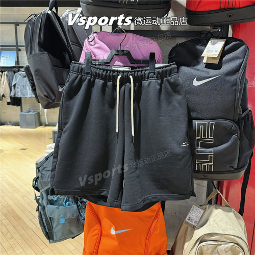 NIKE耐克短裤男裤2026夏季新款训练运动宽松针织五分裤IU2391-010 - 图0