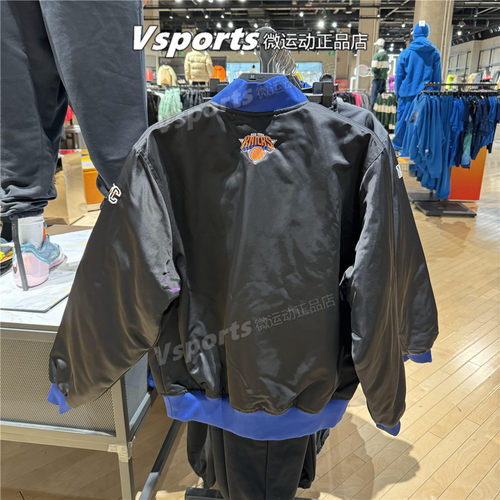 专柜正品耐克外套男2025秋季篮球运动棉服棒球立领夹克IF8839-010 - 图1