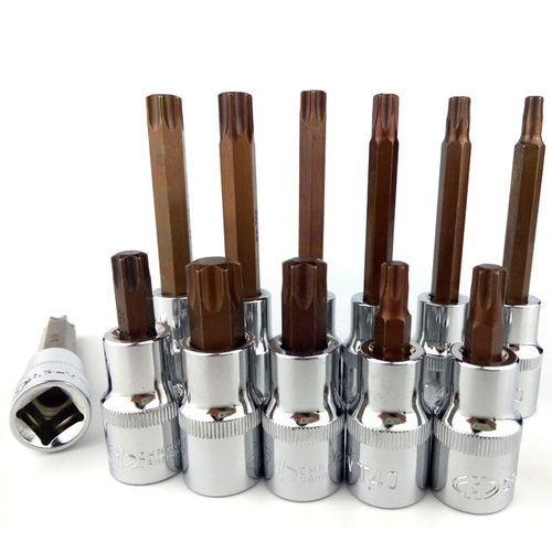 华丰巨箭1/2梅花六角套筒电动套筒工具S2批头t30套筒电扳手内六角 - 图2