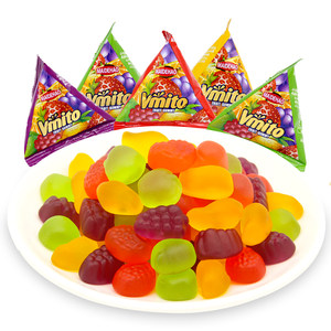 麦德好酸QQ橡皮糖果汁软糖500g约32袋结婚喜糖婚庆糖果小零食散装