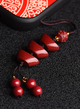 朱砂手机钥匙扣包包挂件饰品