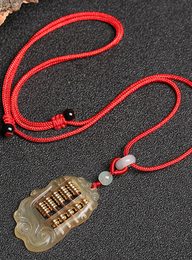 鼠年羊角算盘吊坠项链婴儿床头