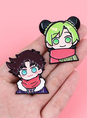 JOJO奇妙冒险胸针徽章服装背包饰品配饰别针外贸热销合金胸章
