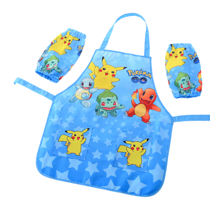 Children's waterproof apron for eating and painting