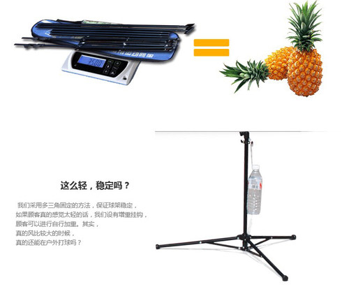 商城正品/标准移动网柱便携式羽毛球网架/轻便可折叠球网 - 图2