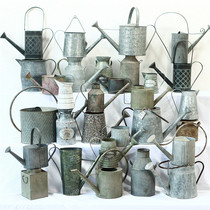 Solitary Tasters-American Countryside Retro Iron Art Sprinkler Pots Flower Pots Watering Pots Watering Pots Flower flower pots Swaying Pieces