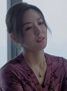 现货完美的救赎孙婷徐小飒同款项链双层镶钻葫芦百搭钛钢锁骨链女