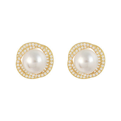 大叔罗曼史1张楚萱简棠同款螺旋珍珠耳钉女感耳环S925银针耳饰,淘宝优惠券,粉丝福利购,淘宝优惠卷