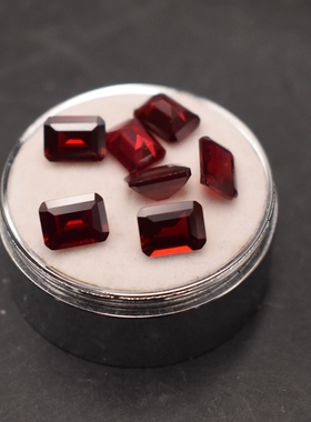 鸽血红长方形江宝儿首饰配石