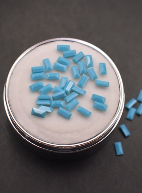 蜡镶石绿松石长方形裸石