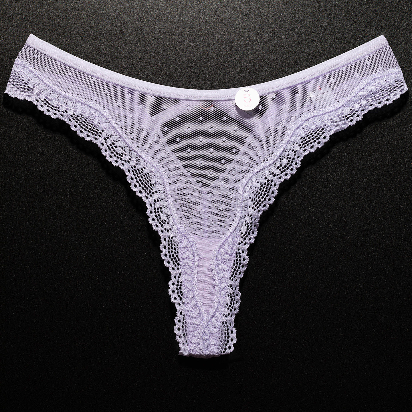 蕾丝丁字裤女欧美性感无痕内裤浅紫色火辣纯欲透明网纱运动健身T,淘宝优惠券,粉丝福利购,淘宝优惠卷
